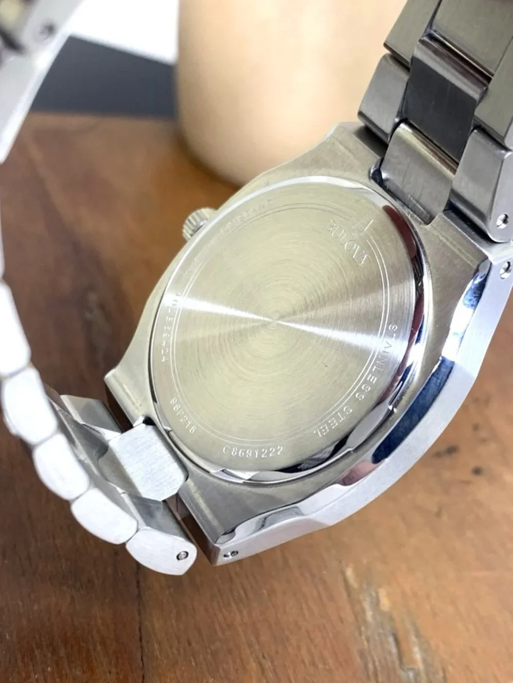Bulova Women's Watch 96P218 Surveyor Quartz Mother of Pearl Dial Diamond 34mm